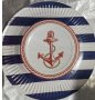 Морска котва Морски 10 бр парти чинии чинийки, снимка 1 - Чинии - 25638582