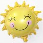  Слънце усмивка фолио фолиев балон хелий и въздух