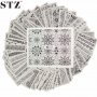 A625-672  48 бр черно бели микс татос ваденки водни стикери за нокти маникюр, снимка 1