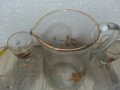 Ретро стъклени  чаши и кана , снимка 10