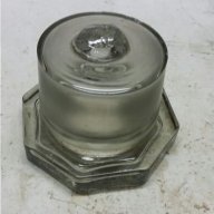 Стъклена конусна запушалка за буркан старинна, снимка 1 - Други - 16392935