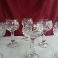 кристални чаши Моника ромб, снимка 6 - Антикварни и старинни предмети - 20839863