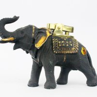 Ретро запалка колекционерска Слон, снимка 3 - Колекции - 25438034