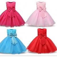 Детска рокля брокат Ново 7 налични цвята, размер 160, снимка 2 - Детски рокли и поли - 25821066