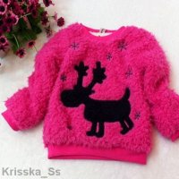 Детски дебел зимен пуловер 2-3 годинки