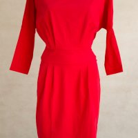 Червена памучна рокля марка Folly - EU 36, снимка 2 - Рокли - 22695385