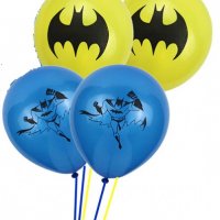  Батман Batman обикновен латекс балони балон парти рожден ден, снимка 2 - Други - 23817432