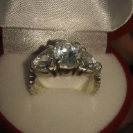 Сребърен пръстен с топаз, снимка 1 - Пръстени - 18535400