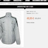 nike juventus горнище, снимка 4 - Спортни дрехи, екипи - 21581070