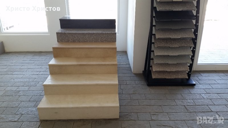 Стъпала, подпрозоречни первази и плотове от естествен камък - мрамор и гранит, снимка 1