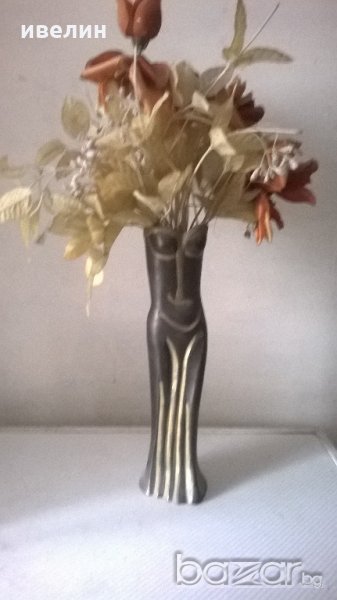фигуративна бронзова ваза, снимка 1