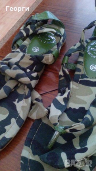 Дамски камуфлажни  сандали ежедневни, снимка 1