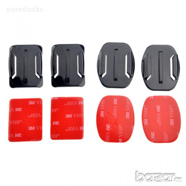 Gopro 3м стикери(лепенки) 4бр. + стойки 4бр. за екшън камери , снимка 1