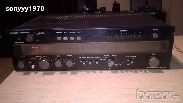 wega system 450-r10 sereo receiver-внос от англия, снимка 2 - Ресийвъри, усилватели, смесителни пултове - 19613347