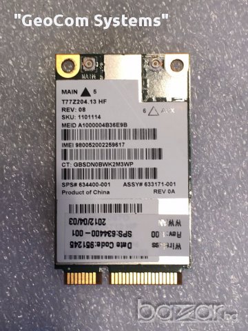 HP Gobi 3000 3G+GPS Module (Elitebook/Probook), снимка 1 - Мрежови адаптери - 13591877