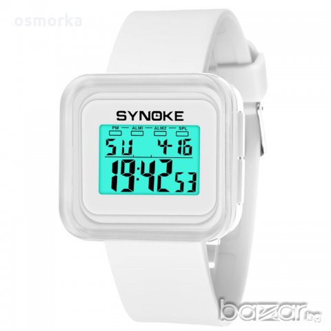 Synoke нов дамски спортен часовник много функции бял, снимка 2 - Дамски - 21358538