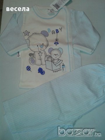 Бебешка блузка с панталонки - 56 см, снимка 2 - Бебешки блузки - 14403871