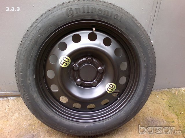 Продавам резервна гума патерица за бмв Е-60 17-ка 5x120, снимка 1 - Гуми и джанти - 13536386