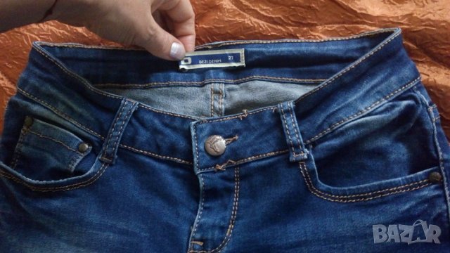 Дамски сини дънки, снимка 3 - Дънки - 25500119