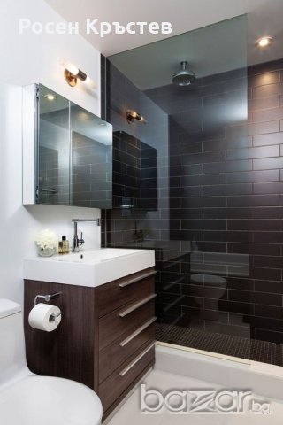 Мебели за баня по поръчка-водоустойчиви шкафове и плотове от МДФ иПВЦ, снимка 13 - Дърводелски услуги - 20536403