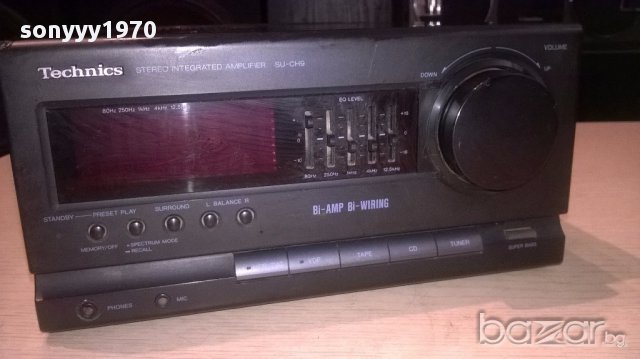 Technics su-ch9 stereo amplifier-japan-внос швеицария, снимка 2 - Ресийвъри, усилватели, смесителни пултове - 14978017