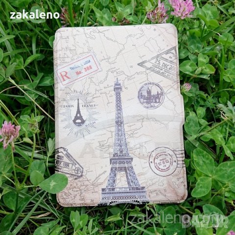 Кожен калъф за Amazon Kindle Paperwhite 4 2018 – Айфелова кула