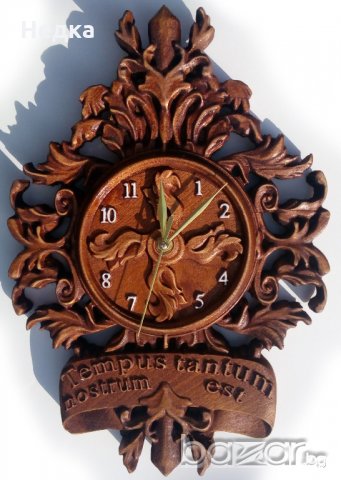 Часовници от дърво, дърворезба, за подарък , снимка 16 - Декорация за дома - 21416211