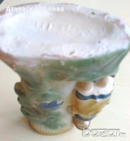 Керамична ваза /ретро/, снимка 7 - Вази - 17617488