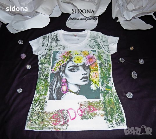 Тениски с печат и рисунка by SiDona, снимка 5 - Тениски - 23151422