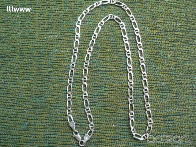 Сребърно ланче 925, снимка 2 - Колиета, медальони, синджири - 10965291