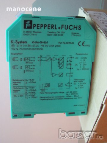 Едноканална изолационна бариера Pepperl & Fuchs Kha6-sh-ex1 , снимка 3 - Друга електроника - 10672375