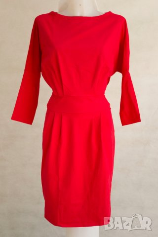 Червена памучна рокля марка Folly - EU 36, снимка 2 - Рокли - 22695385