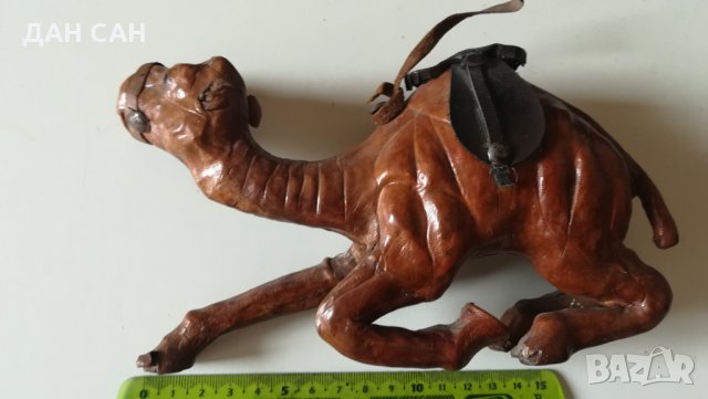 камилска кожа скулптура камила, снимка 2 - Антикварни и старинни предмети - 24951353
