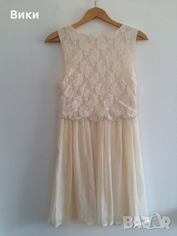 Рокля цвят шампанско, снимка 7 - Рокли - 22744071