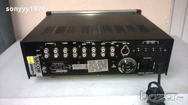 ПОРЪЧАН⭐ █▬█ █ █▀ █ ⭐Pioneer sa-500a-amplifier-made in japan-внос швеицария, снимка 15 - Ресийвъри, усилватели, смесителни пултове - 19899457