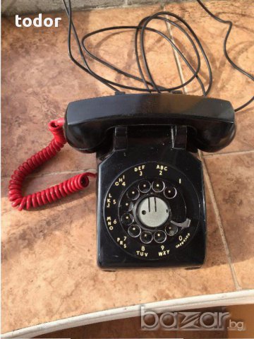 стар работещ телефон САЩ ITT, снимка 1