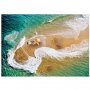 3D Море плаж с морски миди стикер постер лепенка за под баня самозалепващ
