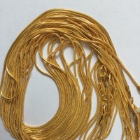 Верижки позлатени, 60 см., снимка 1 - Колиета, медальони, синджири - 21349249