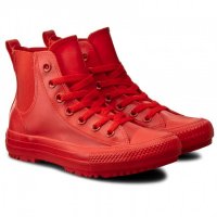 ПРОМО 🍊 CONVERSE 🍊 Дамски гумени кецове RED CHELSEA RUBBER BOOTS 36 и 37 номер нови с кутия, снимка 5 - Кецове - 17420217