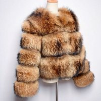 Дамско зимно палто от натурална лисица код 078, снимка 1 - Палта, манта - 23865152