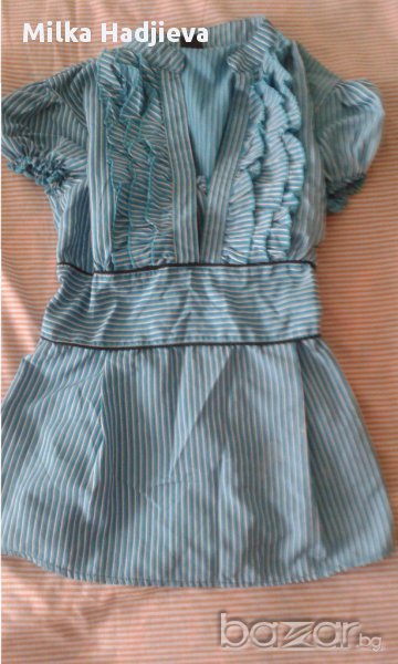 Риза с къс ръкав и харбали, снимка 1