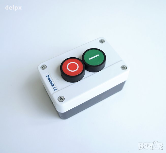 Бутониера с 2 бутона НО/НЗ 400V 10A, снимка 1