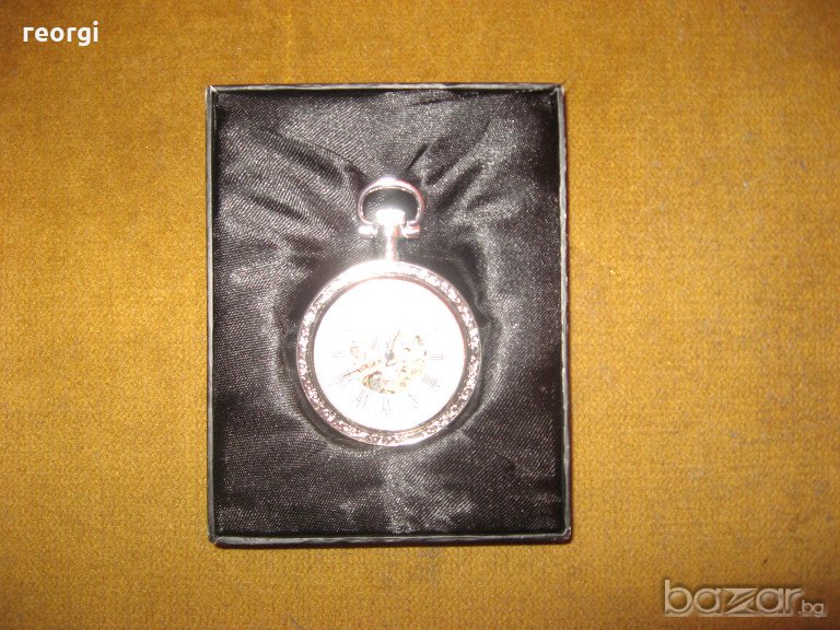 Посребрен-джобен часовник ЛОАРА, снимка 1