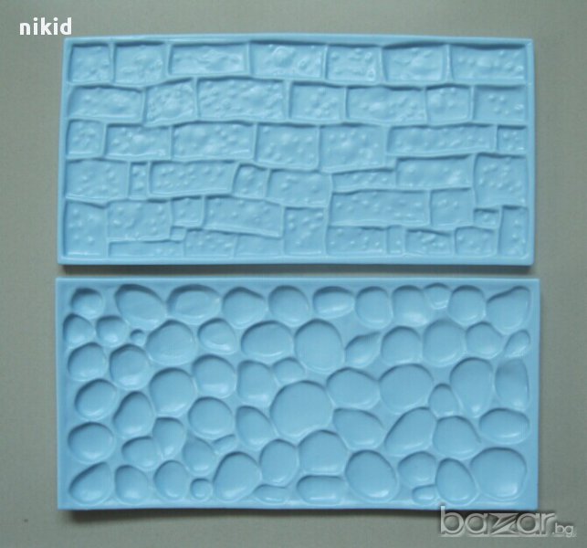 пластмасов молд за имитация тухли плочки камъни за украса фондан торта и др, снимка 1