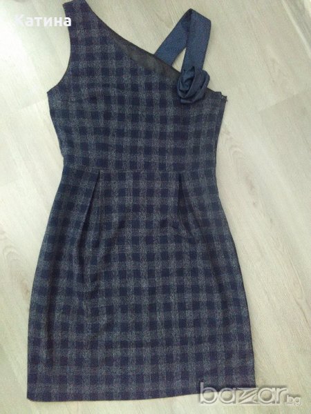 Рокля/сукман в синьо-сиво, снимка 1