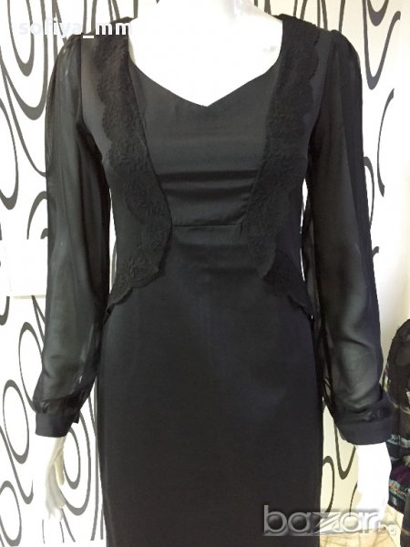 Дамска ролкя с дантела и шифон, снимка 1