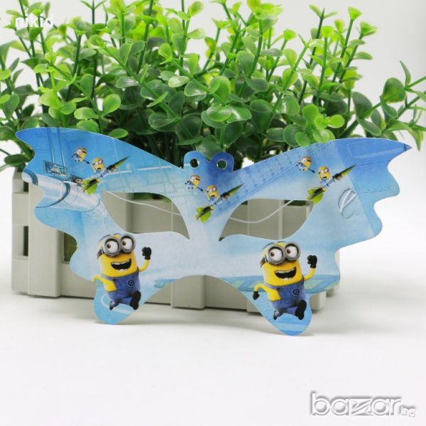 Миньоните Minions  6 бр домино маска за очи лице парти рожден ден, снимка 1