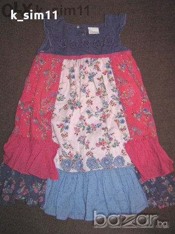 Next сет рокля и къса жилетка/ болеро за 4-5 год, снимка 1
