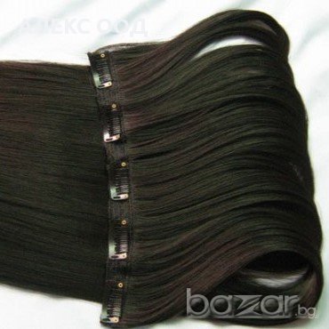 тъмно кафяво ,два нюанса, снимка 15 - Аксесоари за коса - 8769054
