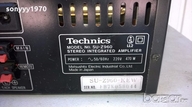 Technics su-z960 amplifier-made in japan-480watts-внос швеицария, снимка 7 - Ресийвъри, усилватели, смесителни пултове - 18237360